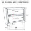 Miranda 3-drawer Nightstand Bedside Table Black — product view 12
