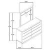 Leandro 8-drawer Bedroom Dresser with Mirror Burnished Black — product view 12