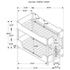 Morris Twin Over Twin Wood Bunk Bed Black and Walnut — product view 12