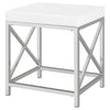 Eliza Vanity Set with Lighting & Stool White and Chrome — product view 12