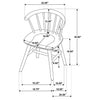 Jeffries Windsor Wood Dining Side Chair Black (Set of 2) — product view 12