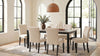 Dermott Upholstered Parson Dining Side Chair Cream (Set of 2) — product view 12