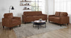 Bowen II Fabric Upholstered Track Arm Loveseat Rust — product view 12