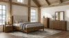 Adderley Queen Wood Panel Bed Cream and Warm Brown — product view 12