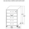 Lucia 5-drawer Bedroom Chest of Drawers Black — product view 12