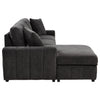 Pastrana Upholstered Sleeper Sectional Sofa LAF Chaise Grey — product view 12