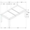Elodie 5-piece Rectangular Extension Leaf Dining Set Black — product view 12