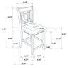 Lavon 5-piece Oval Counter Height Dining Set Light Chestnut — product view 12