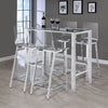 Juelia Clear Acrylic Bar Chair Chrome (Set of 2) — product view 12