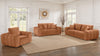 Burnett Chenille Upholstered Wide Arm Loveseat Burnt Orange — product view 12