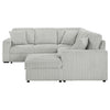 Devonshire Sleeper Sectional Sofa Storage Chaise Grey — product view 12