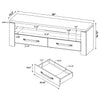 Elkton 2-drawer Engineered Wood 59-inch TV Stand Mango — product view 12