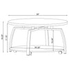 Dacre 2-piece Round Coffee and End Table Set Greige — product view 12