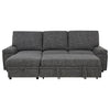 Demko Sleeper Sectional Sofa with Speaker and Storage Chaise Granite — product view 12
