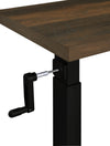Westpark Height Adjustable Mobile Bedroom C-Table Dark Pine — product view 13
