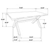 Alston 7-piece Rectangular Dining Table Set Knotty Nutmeg — product view 13
