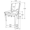 Crestmore Dining Chair Upholstered Seat Walnut (Set of 2) — product view 13