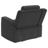 Brentwood 3-piece Upholstered Reclining Sofa Set Charcoal — product view 13