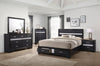 Miranda 3-drawer Nightstand Bedside Table Black — product view 13