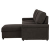 Demko Sleeper Sectional Sofa with Speaker and Storage Chaise Brown — product view 13