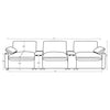 Collins 5-Piece Power Reclining Home Theater Seating Dark Grey — product view 13