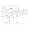 Brentwood Upholstered Reclining Loveseat Dark Charcoal — product view 13