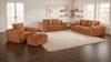 Burnett Chenille Upholstered Wide Arm Loveseat Burnt Orange — product view 13