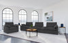 Collins Upholstered Power Recliner Chair Dark Grey — product view 13