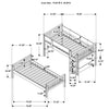 Dakota Wood Twin Over Twin Bunk Bed Natural — product view 13