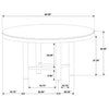 Arini 7-piece Round Dining Room Table Set Sand Wash — product view 13