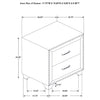 Melody Upholstered 2-drawer Nightstand Grey — product view 13