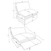 Collins Modular Power Armless Recliner Dark Grey — product view 13