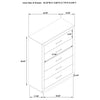 Kenora 5-drawer Bedroom Chest Barley Brown — product view 13
