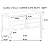 Wilkes 6-drawer Dresser Cabinet Dark Cocoa — product view 13