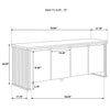 Adina 70-inch TV Stand Media Console Distressed Light Brown — product view 13