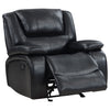Camila 3-piece Upholstered Reclining Sofa Set Black — product view 13
