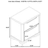 Ladera 2-drawer Nightstand Bedside Table Light Elm — product view 13