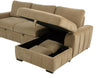 Pastrana Upholstered Sleeper Sectional Sofa RAF Chaise Camel — product view 13
