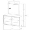 Welsley 6-drawer Dresser and Mirror Walnut — product view 13