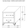 Lucia 2-drawer Nightstand Bedside Table Black — product view 13