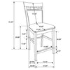 Gabriel 5-piece Square Counter Height Dining Set Cappuccino — product view 13