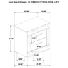 Ives 2-drawer Nightstand Bedside Table White High Gloss — product view 13