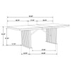 Adina 9-piece Extension Dining Set Distressed Light Brown — product view 14