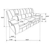 Camila 2-piece Upholstered Reclining Sofa Set Red — product view 14
