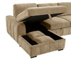 Pastrana Upholstered Sleeper Sectional Sofa LAF Chaise Camel — product view 14