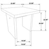 Decker 2-piece Coffee and End Table Set Walnut — product view 14