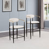 Tina Fabric Upholstered Bar Chair Beige (Set of 2) — product view 14