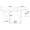 Decker 7-piece 82-inch Rectangular Dining Set Wheat and Natural Oak — product view 14