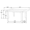 Cardova 87-inch Solid Wood Extension Dining Table Vineyard Oak — product view 14