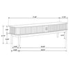 Croyden 71-inch TV Stand Media Console Weathered Natural — product view 14